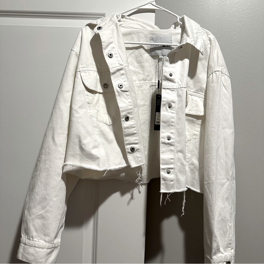 White Jean jacket 3x